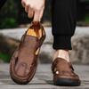 Fashion Men Fashion Beach Cool Sandals Outdoor Casual Male Shoes 2025 New Classic Leather Men Shoes Summer New Large Size Men's Sandals
