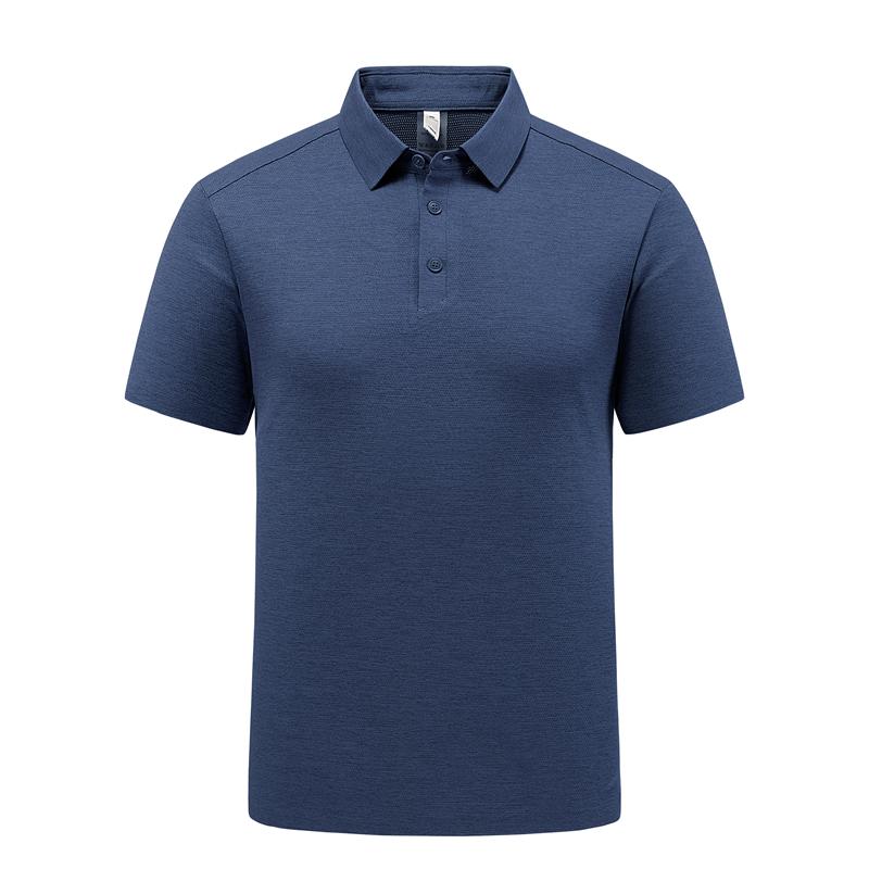 Seamless Ice Silk POLO Shirt For Men With Lapel Short Sleeves For Men With Breathable Ice Feel Polo