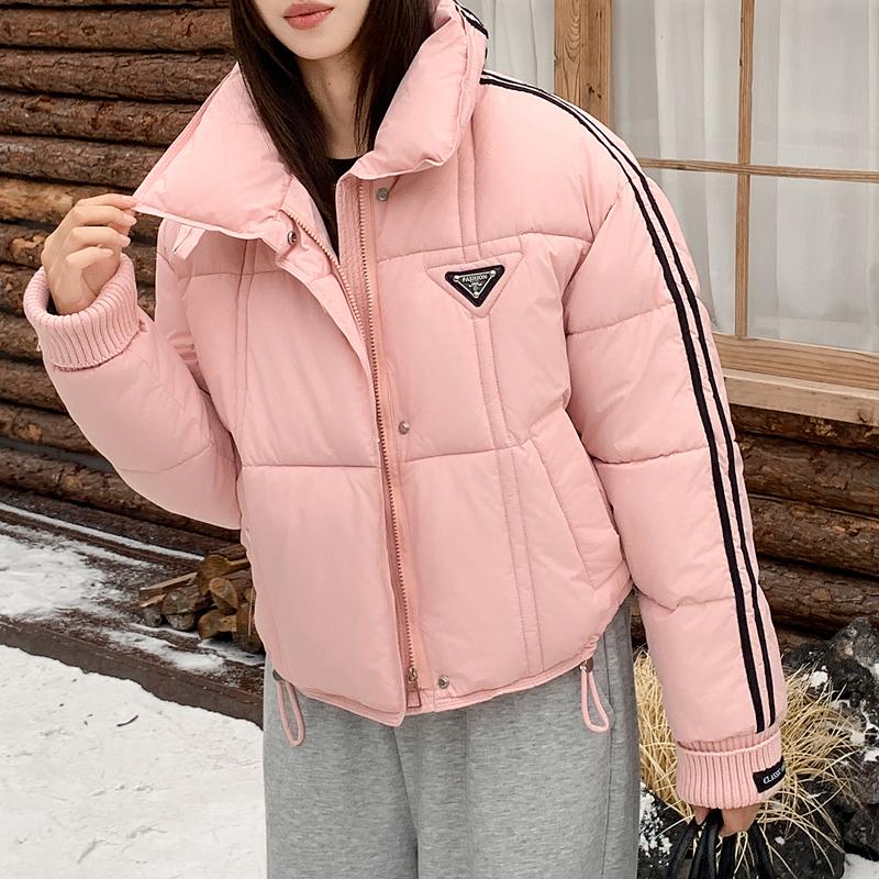 Mode Winter Kurzmäntel Damen Parkas Locker Damenjacken Dick Warm Übergroß Oberbekleidung