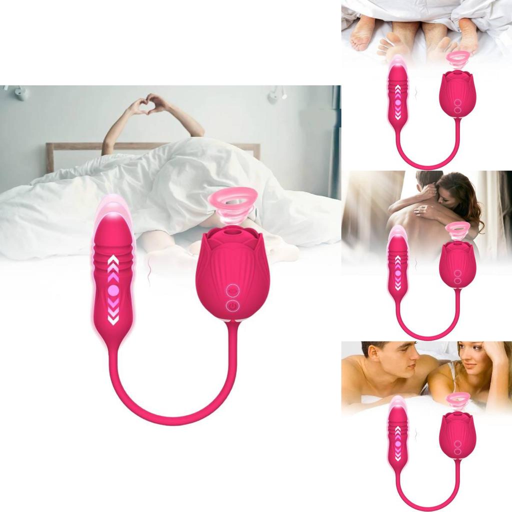 Sensual Dual-head Rose Massager For Women Eco-friendly Silicone Adult Toy