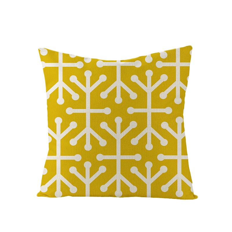 Nordische Geometrische Abstrakte Serie Polyester Bedruckter Kissenbezug Sofakissenbezug Heimtextilien