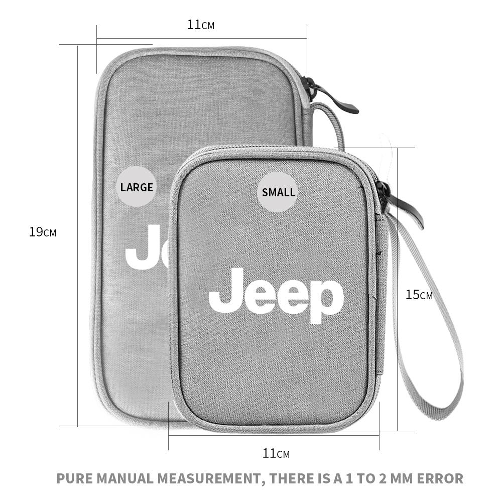 Multifunction Car Storage Bag Key Case USB Organizer Stowing Tidying Acceccories For Jeep JPB Renegade Wrangler Compass Cherokee