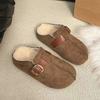 French Retro Birkenstock Slippers Women's Fashion Soft Bottom Casual Bag Head Half Slippers Women's Outer Wear Season