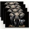 Safari Spirit Placemat Gedurfd Monochroom Ontwerp Hittebestendig Antislip Keuken Eetkamer Mat