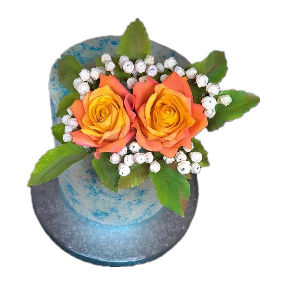 Formă din silicon Mold rotund pentru copt cu flori pentru decorare pentru prăjituri DIY Fondant 3D Mold din silicon Mold pentru ciocolată