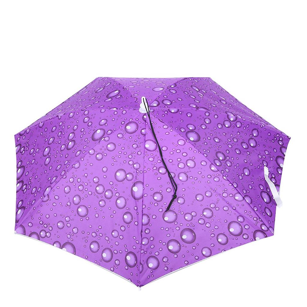 77cm Sunscreen Windproof Head Mounted Umbrella Top Folding Hat Umbrella