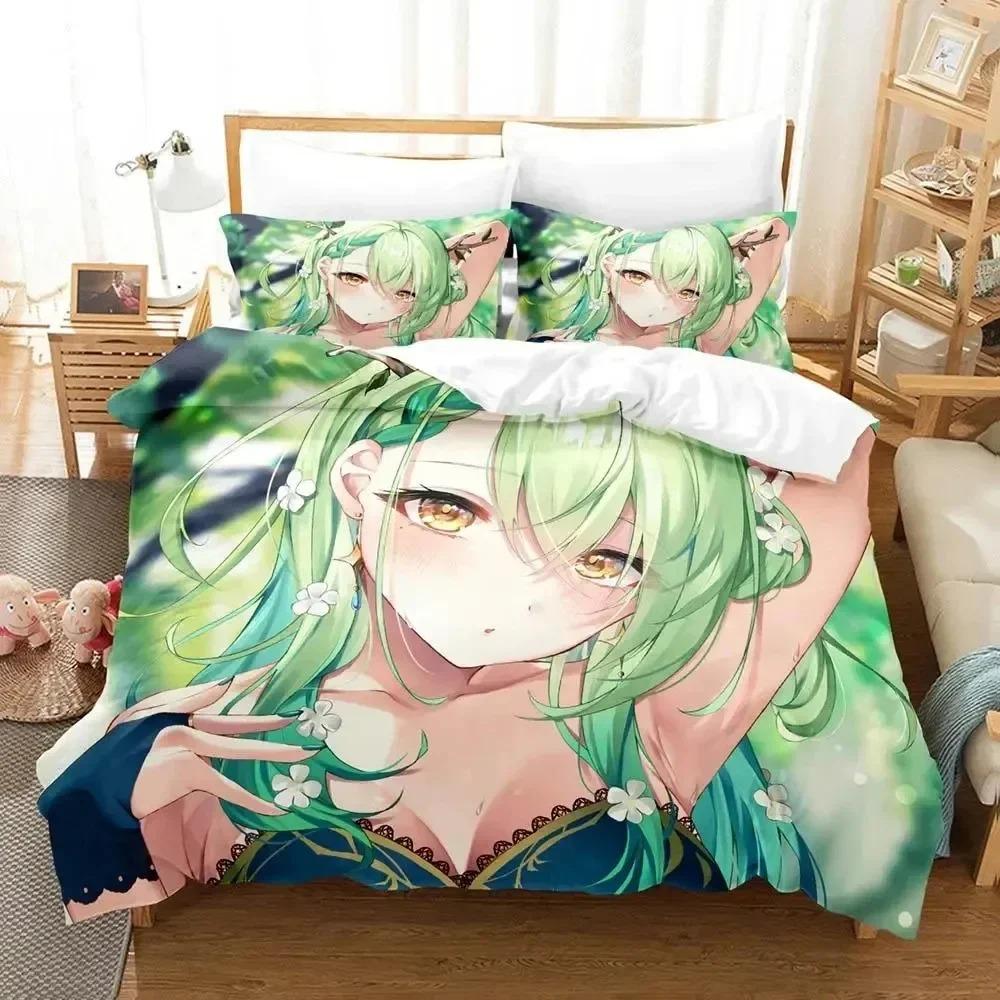 3DAnime Ceres Fauna Ch. hololive-EN Bedding Set Duvet Cover Bed Set Quilt Cover Pillowcase Comforter King Queen Size Boys Adult