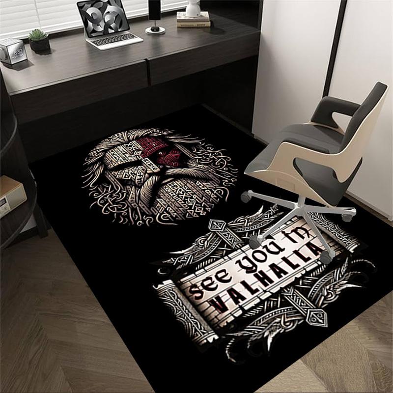 

1pc Viking Valhalla Carpet, Office Rug Outdoor Mat Home Decor Area Carpet Festival 60cm by 90cm