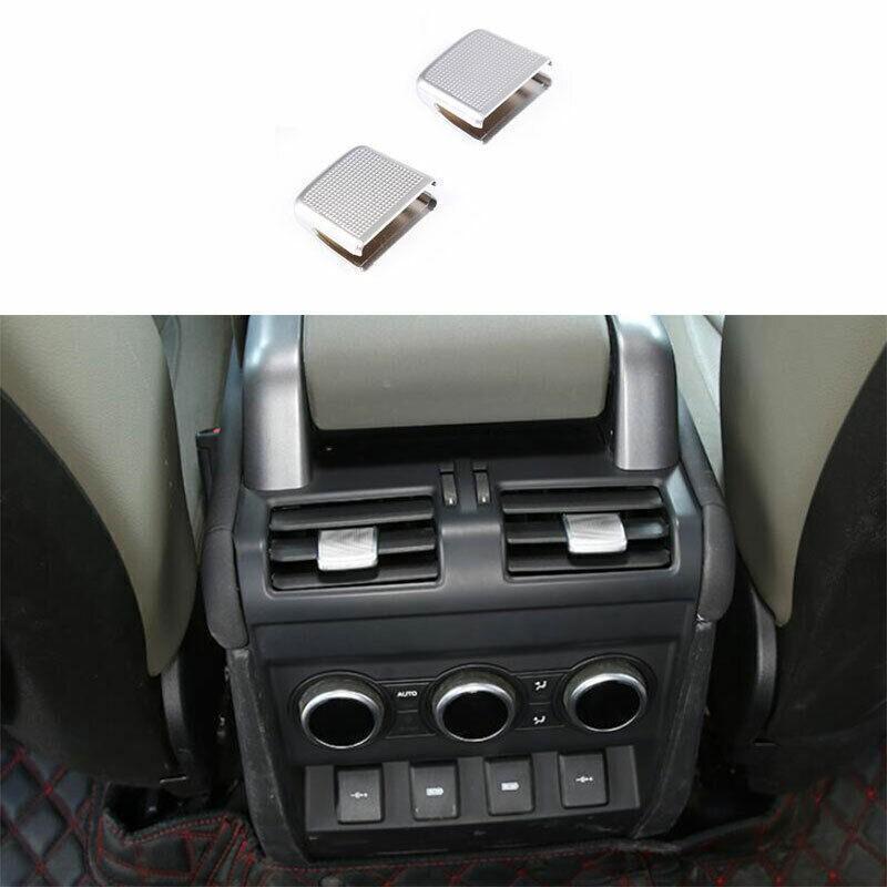 For Defender 110 2020-2022 ABS Silver Rear Air Conditioner Lever trim 2PCS