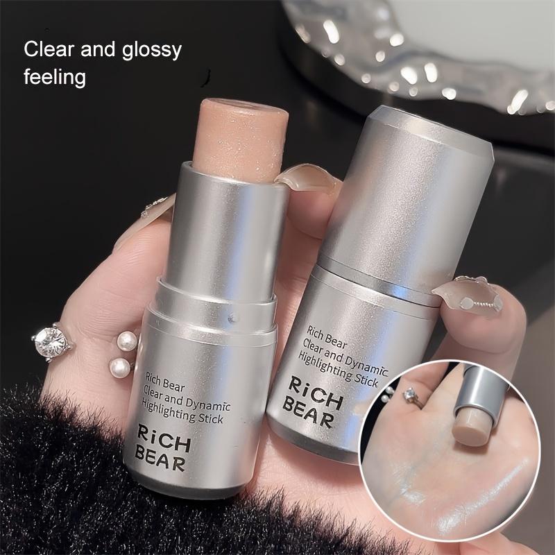 Face Makeup Highlighter Stick Shimmer Contour Highlight Cream Clear Natural Brighten Cheek Color Water Gloss Gel Highlight Blush