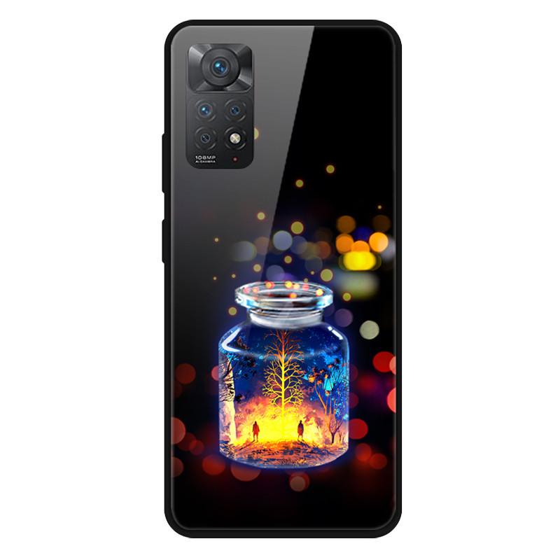 Fashion Glass Cover For Xiaomi Redmi Note 10 / Note 11 / Note 12 Case Tempered Glass Covers for Xiaomi Redmi Note 12 4G Case
