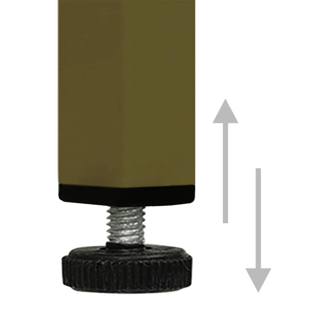 Nightstand Olive Green 35x35x51 Cm Steel