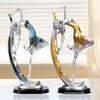 Dancing Girl Statue Desk Ornament Craft Elegant Decorative Housewarming Gifts