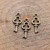 Hollow Clover Key Charm Lucky Pendant Tool Charms For Bracelet Necklace Jewelry Making Supplies For DIY