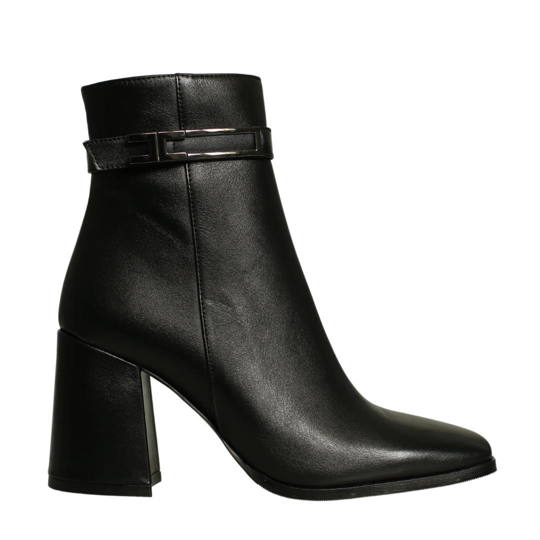 

Жіночі чоботи з натуральної шкіри на високих підборах 35