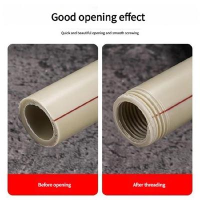 Kit de Taraudeuse pour Tuyaux PVC pour Perceuse Électrique Outil de Taraudage pour Tuyaux PVC pour Perceuse Électrique Taraudeuse pour Tuyaux PVC Ouvre-Filet Intérieur