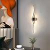 LED Wireless Wall Light Warm Light For Sofa Living Room TV Background Wall Light Luxury Decor Long Line Bedroom Bedside Lighting