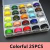 25/36 Colors Set Bobbin Thread Polyester Thread Spools Sewing Machine Bobbins With Storage Box For Embroidery Sewing Accessories