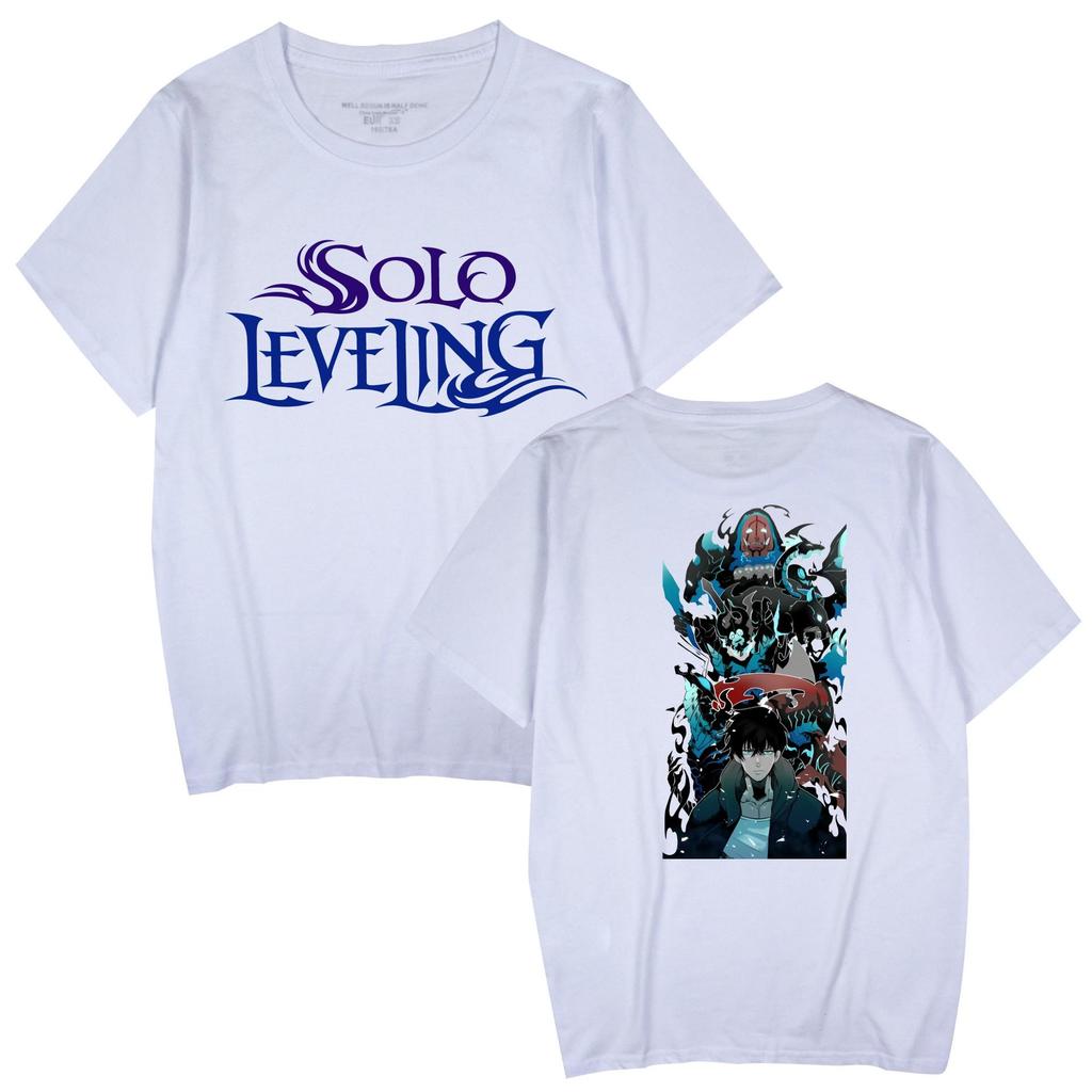 Popular Anime 'Solo Leveling' Unisex Casual Short Sleeve T-shirt for Couples