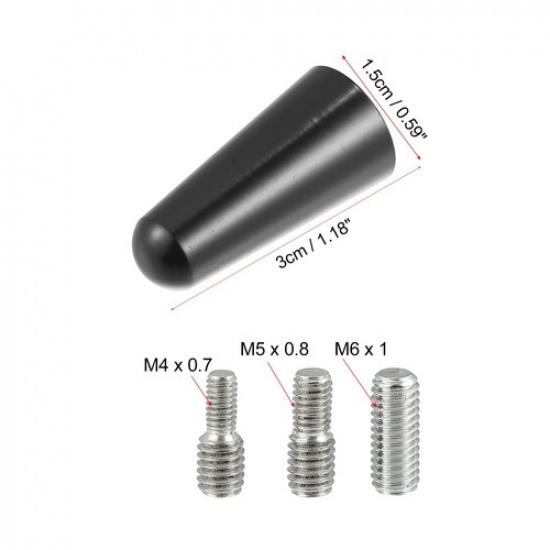 M Car Universal AM FM Antenna Short Stop Thread Rod Antenna Decorative Cover