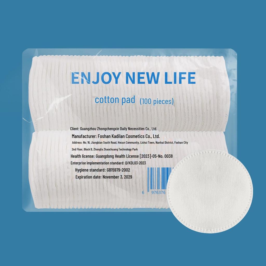 Bagged Salon-Grade Thick Disposable Makeup Remover Pads - 100 Count