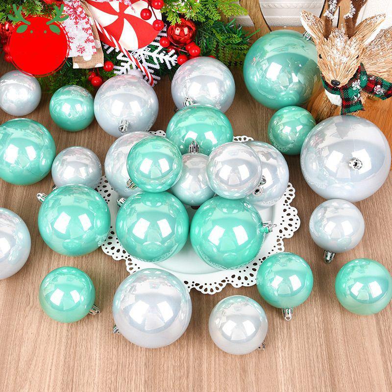 Christmas Tree Decoration Plastic Ball Pendant Art Shopping Mall Supermarket Showcase Christmas Holiday Hanging Ball Accessories