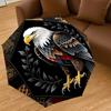 1PC Eagle Leaf Automatic Open/Close Umbrella with Windproof, 8-Rib Sturdy Canopy, Durable Ribs, Fashionable Design, Outdoor Accessory, Fun Prin, Holid