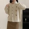 Sweater Jacket Women's Knitted Cardigan Autumn Clothing New Women's Clothes Long Sleeve Crew Neck Embroidered Top