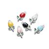 10Pcs/Lot 11.4*22.3mm Cartoon Alloy Tulip Shape Charms Loose Pendant For DIY Bracelet Necklaces Jewelry Making Accessories