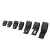 200pcs Plastic Nylon Cable Clamp R Type P Type Wire Clip Fasteners Assorted Box(Black )