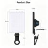 Portable Mini LED Selfie Fill Light 3 Modes Adjustable Brightness USB Rechargeable Lamp for Phone Computer Live Video Makeup