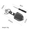 Carbon Fiber Matel Car Logo Keychain Keyring Key Chain Accessories for Ferrari Roma 488 SF90 Stradale Spider Portofino LaFerrari