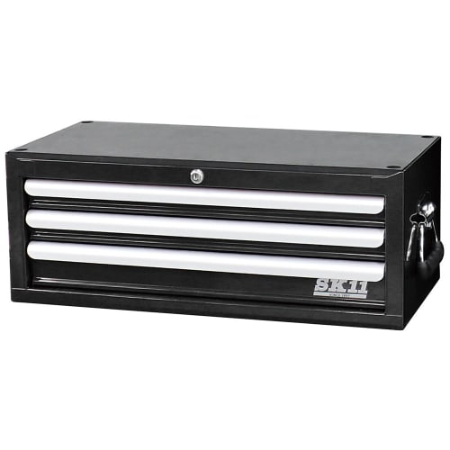 SK11 (SK11) Medium Chest, 3 Drawers, Black, Width 660mm X Depth 307mm X Height 251mm (SRC-3030BK)