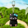 Cute Animal Silicone Lip Balm Holder Case Keychain Kawaii Cat Bunny Lipstick Sleeve Protective Cover Bag Charm Gift