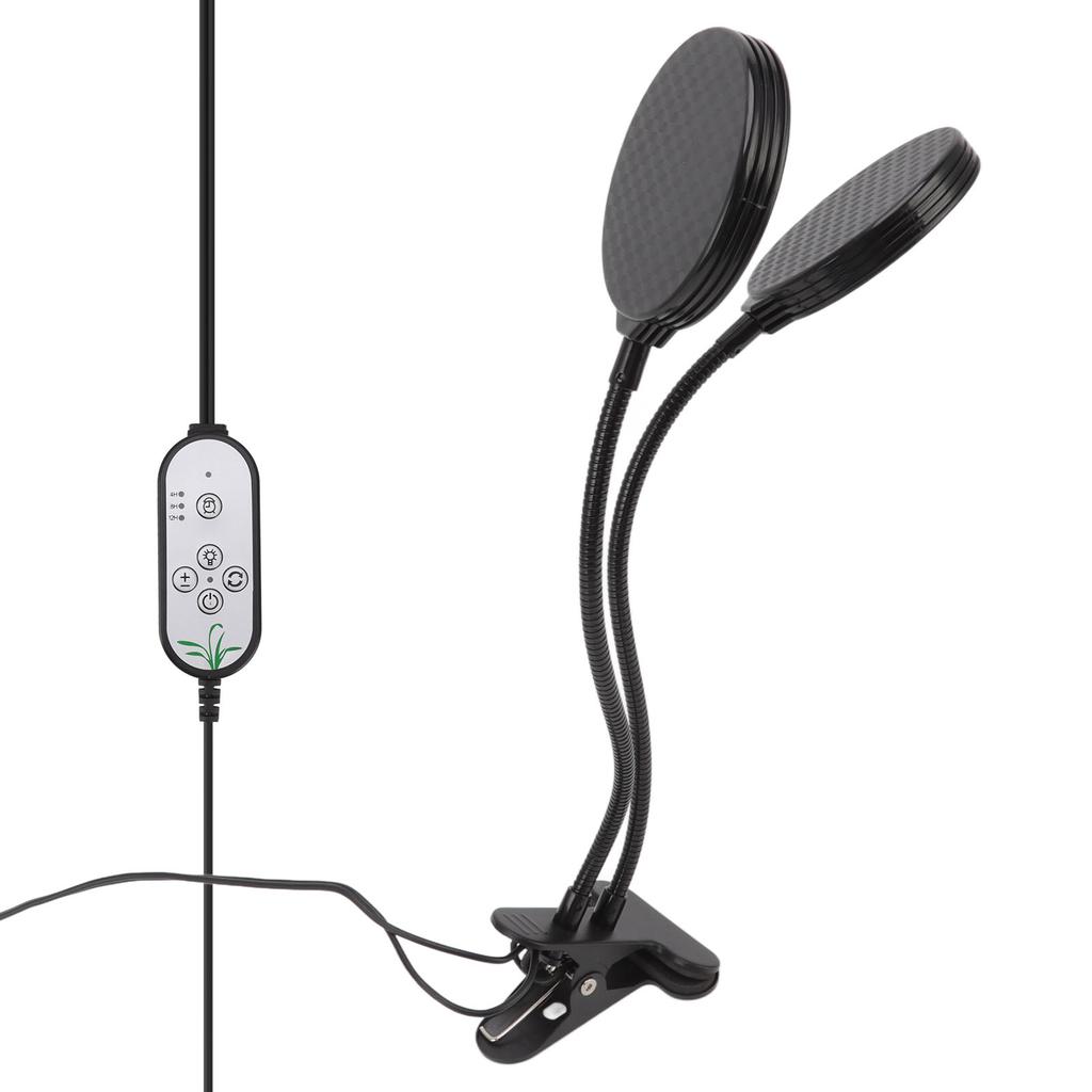 Pflanzenwachstumslampe Timing 5 Dimmstufen Wasserdicht Doppelkopf 30W USB-betrieben LED Pflanzenlampe mit