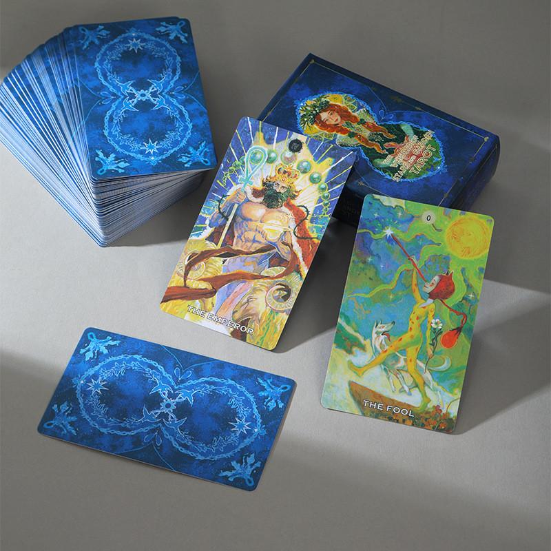 Vintage Tarot Card Deck With Starry Garden Design For Tarot Reading And Divination