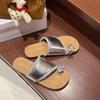 Fashion Shoes Slippers Soft Rubber Flip Flops Glitter Slides Flower Summer Clogs Woman Fashion Comfort Hawaiian Jelly Beach Flat Luxury
