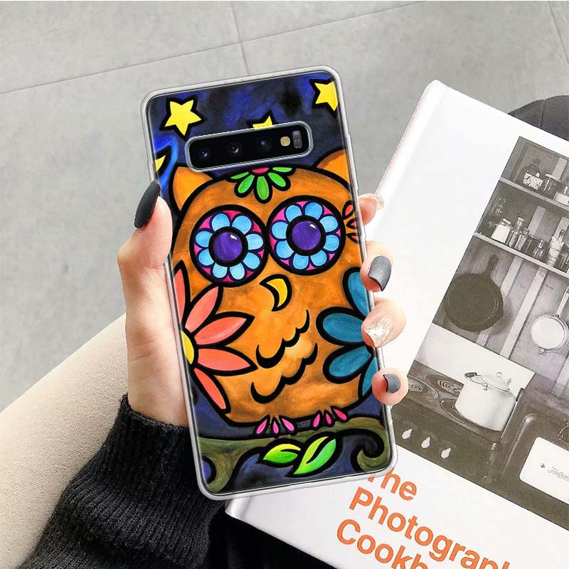 Animal Owl Phone Case For Samsung Galaxy S26 Ultra S23 S24 S25 Edge S20 FE S21 S22 Plus Soft Print Shell Cover Fundas Galaxy S23