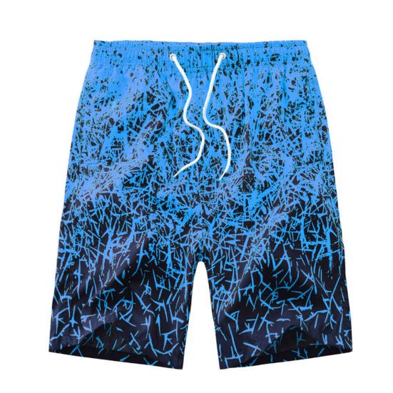 Calção de banho masculino solto colorido secagem rápida casual roupa de banho masculina para natação
