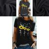 Comfortable Women Floral Daisy Printed Basic T-shirt Soft Material Ideal For Summer Outings