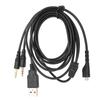 2m 3.5mm Audio Jack Cord with Lighting Gaming Headset Cable for SteelSeries Arctis Daily Use