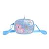 Cartoon Rainbow Unicorn Kids Shoulder Bag With Glitter Sequins For Daily Use
