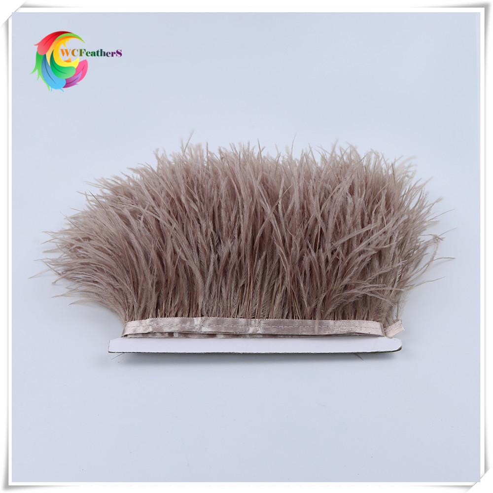 1 metru 32 culori Pene naturale de struț Garnitură înălțime 8-10cm panglică de pene pentru decorarea rochiei de petrecere de nuntă DIY artizanat