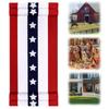 2 X 20 Ft 250 Anniversary USA Flag Banner Wear Resist 4th of July & Independence Day Decor Oversized Patriotic Bunting Flags