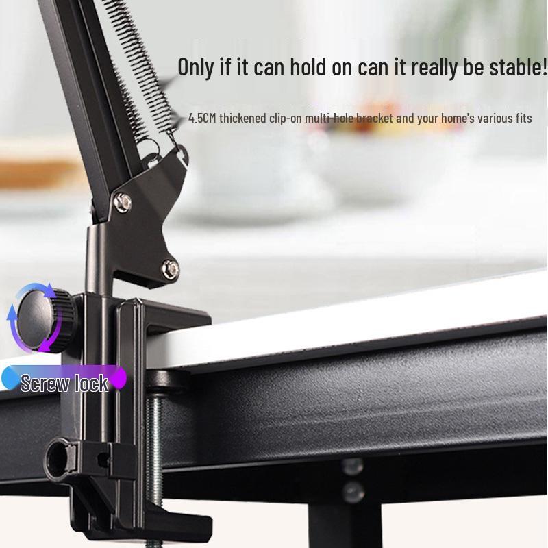 Rotating Folding Metal Arm for Mobile Phones & Tablets: Bedside, Desktop, or Coffee Table.
