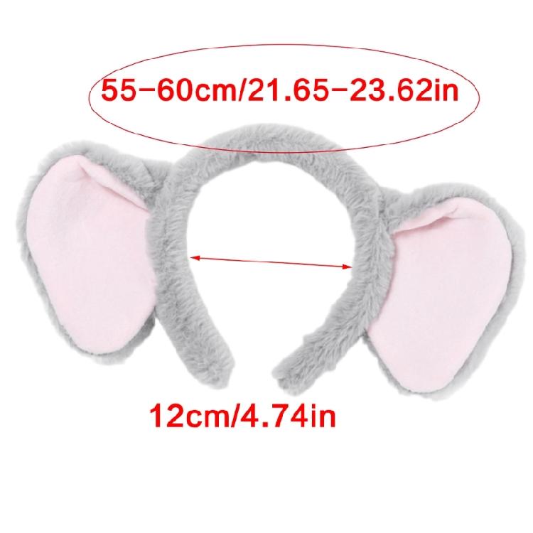 Soft Elephant Plush Headband for Children Fashion Hairpieces Ornament for Makeup Application and Skin Care Routines