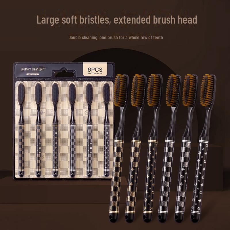 

Зубная щетка Southern Cleaning с длинной головкой и мягкой щетиной – инновационная, широкая и с печатным дизайном