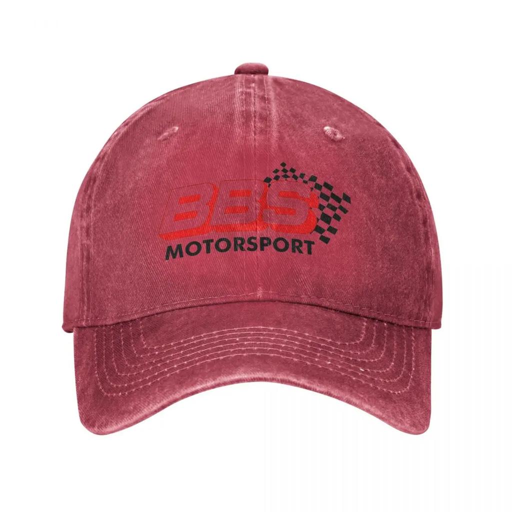 Classic BBS Motorsport Baseball Cap Unisex Style Distressed Denim Headwear Car Racing Outdoor Workouts Caps Hat