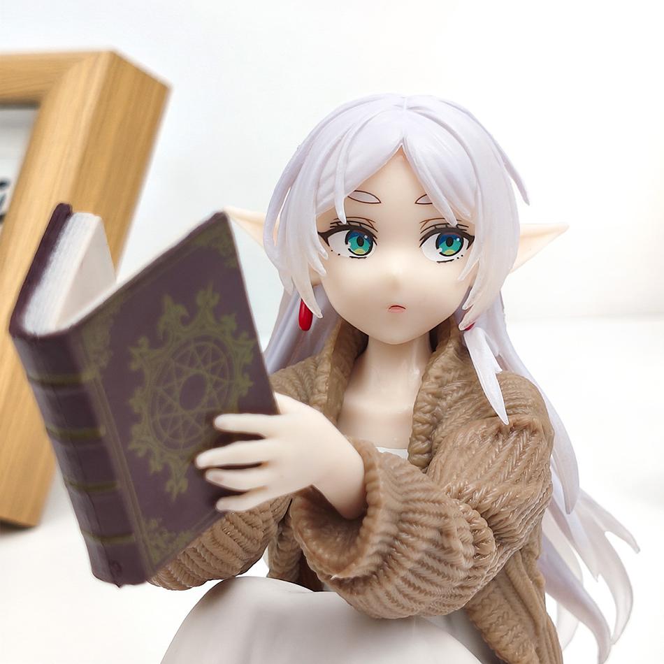 12CM Frieren Beyond Journey End Anime Figure Desktop Cute Night-suit Action Figurine Collection Model Toys s Kid Friendly Entertaining Fun Play Safe