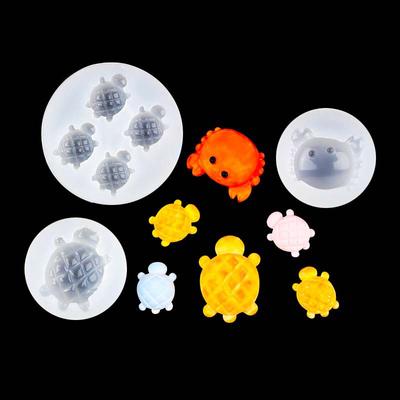 1Pc Turtle Mold Silicone Mold For Turtle Making Reusable Turtle Resin Epoxy Mould Casting Molds DIY Silicone Mould